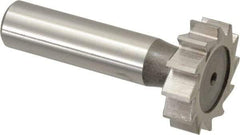 Keo - 1-1/8" Diam x 5/16" Face Width, High Speed Steel, 12 Teeth, Shank Connection Woodruff Keyseat Cutter - Uncoated, 2-5/16" OAL x 1/2" Shank, Straight Teeth, ANSI 1009, Old Standard C - Industrial Tool & Supply