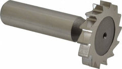 Keo - 1-1/4" Diam x 7/32" Face Width, High Speed Steel, 14 Teeth, Shank Connection Woodruff Keyseat Cutter - Uncoated, 2-7/32" OAL x 1/2" Shank, Straight Teeth, ANSI 710, Old Standard 20 - Industrial Tool & Supply