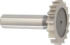 Keo - 1-1/2" Diam x 1/4" Face Width, High Speed Steel, 16 Teeth, Shank Connection Woodruff Keyseat Cutter - Uncoated, 2-1/4" OAL x 1/2" Shank, Straight Teeth, ANSI 812, Old Standard 24 - Industrial Tool & Supply