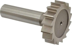 Keo - 1-1/2" Diam x 3/8" Face Width, High Speed Steel, 16 Teeth, Shank Connection Woodruff Keyseat Cutter - Uncoated, 2-3/8" OAL x 1/2" Shank, Straight Teeth, ANSI 1212, Old Standard G - Industrial Tool & Supply