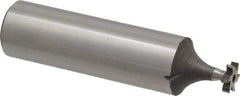 Keo - 1/4" Diam x 1/16" Face Width, High Speed Steel, 6 Teeth, Shank Connection Woodruff Keyseat Cutter - Uncoated, 2-1/16" OAL x 1/2" Shank, Staggered Teeth, ANSI 202, Old Standard 201 - Industrial Tool & Supply