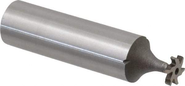 Keo - 5/16" Diam x 1/16" Face Width, High Speed Steel, 6 Teeth, Shank Connection Woodruff Keyseat Cutter - Uncoated, 2-1/16" OAL x 1/2" Shank, Staggered Teeth, ANSI 202-1/2, Old Standard 206 - Industrial Tool & Supply