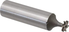 Keo - 5/16" Diam x 1/16" Face Width, High Speed Steel, 6 Teeth, Shank Connection Woodruff Keyseat Cutter - Uncoated, 2-1/16" OAL x 1/2" Shank, Staggered Teeth, ANSI 202-1/2, Old Standard 206 - Industrial Tool & Supply