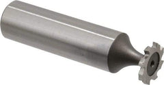 Keo - 1/2" Diam x 1/16" Face Width, High Speed Steel, 8 Teeth, Shank Connection Woodruff Keyseat Cutter - Uncoated, 2-1/16" OAL x 1/2" Shank, Staggered Teeth, ANSI 204, Old Standard 1 - Industrial Tool & Supply