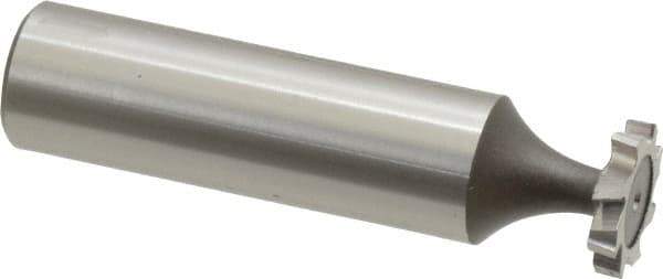Keo - 1/2" Diam x 3/32" Face Width, High Speed Steel, 8 Teeth, Shank Connection Woodruff Keyseat Cutter - Uncoated, 2-3/32" OAL x 1/2" Shank, Staggered Teeth, ANSI 304, Old Standard 2 - Industrial Tool & Supply