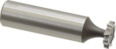 Keo - 1/2" Diam x 3/32" Face Width, High Speed Steel, 8 Teeth, Shank Connection Woodruff Keyseat Cutter - Uncoated, 2-3/32" OAL x 1/2" Shank, Staggered Teeth, ANSI 304, Old Standard 2 - Industrial Tool & Supply