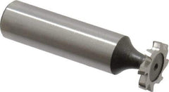 Keo - 5/8" Diam x 3/32" Face Width, High Speed Steel, 8 Teeth, Shank Connection Woodruff Keyseat Cutter - Uncoated, 2-3/32" OAL x 1/2" Shank, Staggered Teeth, ANSI 305, Old Standard 4 - Industrial Tool & Supply