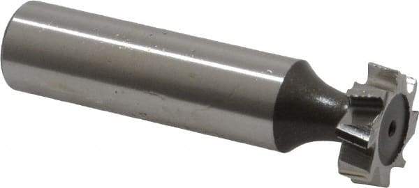 Keo - 5/8" Diam x 3/16" Face Width, High Speed Steel, 8 Teeth, Shank Connection Woodruff Keyseat Cutter - Uncoated, 2-3/16" OAL x 1/2" Shank, Staggered Teeth, ANSI 605, Old Standard 61 - Industrial Tool & Supply