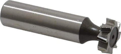 Keo - 5/8" Diam x 3/16" Face Width, High Speed Steel, 8 Teeth, Shank Connection Woodruff Keyseat Cutter - Uncoated, 2-3/16" OAL x 1/2" Shank, Staggered Teeth, ANSI 605, Old Standard 61 - Industrial Tool & Supply
