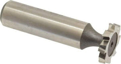 Keo - 3/4" Diam x 1/8" Face Width, High Speed Steel, 8 Teeth, Shank Connection Woodruff Keyseat Cutter - Uncoated, 2-1/8" OAL x 1/2" Shank, Staggered Teeth, ANSI 406, Old Standard 7 - Industrial Tool & Supply