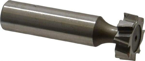 Keo - 3/4" Diam x 1/4" Face Width, High Speed Steel, 8 Teeth, Shank Connection Woodruff Keyseat Cutter - Uncoated, 2-1/4" OAL x 1/2" Shank, Staggered Teeth, ANSI 806, Old Standard 91 - Industrial Tool & Supply