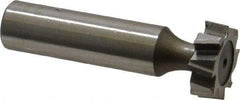 Keo - 3/4" Diam x 1/4" Face Width, High Speed Steel, 8 Teeth, Shank Connection Woodruff Keyseat Cutter - Uncoated, 2-1/4" OAL x 1/2" Shank, Staggered Teeth, ANSI 806, Old Standard 91 - Industrial Tool & Supply