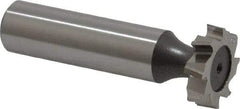 Keo - 3/4" Diam x 3/16" Face Width, High Speed Steel, 8 Teeth, Shank Connection Woodruff Keyseat Cutter - Uncoated, 2-3/16" OAL x 1/2" Shank, Staggered Teeth, ANSI 606, Old Standard 9 - Industrial Tool & Supply