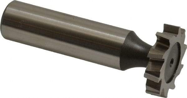Keo - 7/8" Diam x 3/16" Face Width, High Speed Steel, 10 Teeth, Shank Connection Woodruff Keyseat Cutter - Uncoated, 2-3/16" OAL x 1/2" Shank, Staggered Teeth, ANSI 607, Old Standard 11 - Industrial Tool & Supply