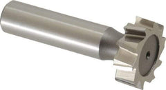 Keo - 1" Diam x 5/16" Face Width, High Speed Steel, 10 Teeth, Shank Connection Woodruff Keyseat Cutter - Uncoated, 2-5/16" OAL x 1/2" Shank, Staggered Teeth, ANSI 1008, Old Standard B - Industrial Tool & Supply