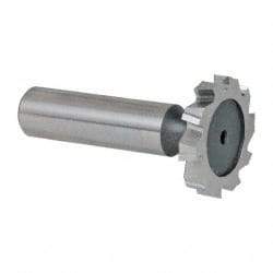 Keo - 1-1/8" Diam x 3/16" Face Width, High Speed Steel, 10 Teeth, Shank Connection Woodruff Keyseat Cutter - Uncoated, 2-3/16" OAL x 1/2" Shank, Staggered Teeth, ANSI 609, Old Standard 16 - Industrial Tool & Supply