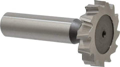 Keo - 1-1/4" Diam x 1/4" Face Width, High Speed Steel, 12 Teeth, Shank Connection Woodruff Keyseat Cutter - Uncoated, 2-1/4" OAL x 1/2" Shank, Staggered Teeth, ANSI 810, Old Standard 21 - Industrial Tool & Supply