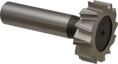 Keo - 1-1/4" Diam x 3/8" Face Width, High Speed Steel, 12 Teeth, Shank Connection Woodruff Keyseat Cutter - Uncoated, 2-3/8" OAL x 1/2" Shank, Staggered Teeth, ANSI 1210, Old Standard E - Industrial Tool & Supply
