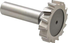 Keo - 1-1/2" Diam x 5/16" Face Width, High Speed Steel, 14 Teeth, Shank Connection Woodruff Keyseat Cutter - Uncoated, 2-5/16" OAL x 1/2" Shank, Staggered Teeth, ANSI 1012, Old Standard 25 - Industrial Tool & Supply