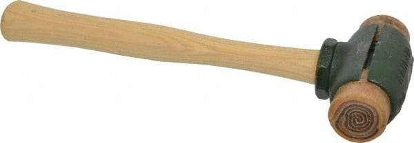 Garland - 2 Lb Head 1-1/2" Face Rawhide Split Head Hammer - 12-1/2" OAL, Wood Handle - Industrial Tool & Supply