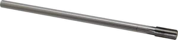 Made in USA - 3/8" Diam, 5/16" Max Diam Straight Shank, 3/4" Flute Length, Machine Expansion Reamer - Straight Flute, 7" OAL, Right Hand Cut, 6 Flutes, High Speed Steel, Bright Finish - Industrial Tool & Supply