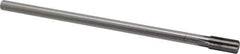 Made in USA - 3/8" Diam, 5/16" Max Diam Straight Shank, 3/4" Flute Length, Machine Expansion Reamer - Straight Flute, 7" OAL, Right Hand Cut, 6 Flutes, High Speed Steel, Bright Finish - Industrial Tool & Supply