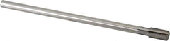 Made in USA - 13/32" Diam, 5/16" Max Diam Straight Shank, 3/4" Flute Length, Machine Expansion Reamer - Straight Flute, 7" OAL, Right Hand Cut, 6 Flutes, High Speed Steel, Bright Finish - Industrial Tool & Supply