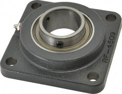 Browning - 1-15/16" ID, 5-5/8" OAL x 5-5/8" OAH 4-Bolt Flange - 5,216 Lb Static Cap, 7,889 Lb Dyn Cap, 4-3/8" Btw Mnt Hole Ctrs, Cast Iron - Industrial Tool & Supply
