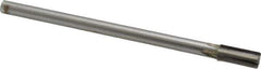 Made in USA - 7/16" Diam, 3/8" Max Diam Straight Shank, 1" Flute Length, Machine Expansion Reamer - Straight Flute, 7" OAL, Right Hand Cut, 4 Flutes, Carbide-Tipped, Bright Finish - Industrial Tool & Supply