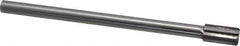 Made in USA - 19/32" Diam, 7/16" Max Diam Straight Shank, 1-1/8" Flute Length, Machine Expansion Reamer - Straight Flute, 8" OAL, Right Hand Cut, 6 Flutes, Carbide-Tipped, Bright Finish - Industrial Tool & Supply