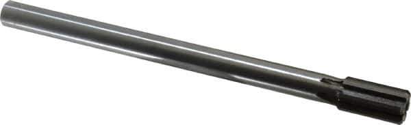 Made in USA - 3/4" Diam, 5/8" Max Diam Straight Shank, 1-3/8" Flute Length, Machine Expansion Reamer - Straight Flute, 9-1/2" OAL, Right Hand Cut, 6 Flutes, Carbide-Tipped, Bright Finish - Industrial Tool & Supply