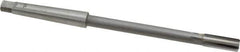 Made in USA - 3/8" Diam, 1MT Morse Taper Shank, 1" Flute Length, Machine Expansion Reamer - Straight Flute, 7" OAL, Right Hand Cut, 4 Flutes, Carbide-Tipped, Bright Finish - Industrial Tool & Supply
