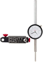 SPI - 0.001" Graduation, 0-100 Dial Reading, Indicator & Base Kit - 4-1/2" Base Length x 1-1/4" Base Width x 1" Base Height, 2-1/4" Dial Diam - Industrial Tool & Supply