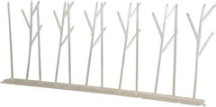 Bird-X - Plastic Bird Spikes - 4-1/2 Inch High x 2-1/4 Inch Wide x 10 Ft. Long x 0.5 Inch Thick - Industrial Tool & Supply