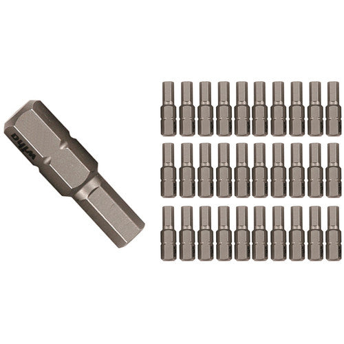 Hex Inch Contractor Grade Insert Bits 9/64″ × 25mm (30 Piece Bulk Pack) - Industrial Tool & Supply