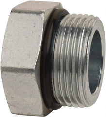 Parker - 1-5/16 - 12 Male Thread, Zinc Plated Steel Industrial Pipe Hex Head Plug - Male Straight Thread O-Ring, 5,500 psi - Industrial Tool & Supply