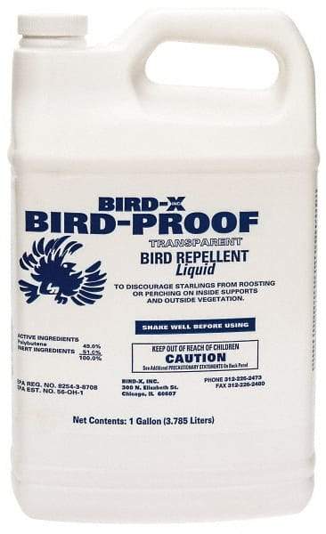 Bird-X - 1 Gal Liquid Bird Repellent - Targets Birds - Industrial Tool & Supply