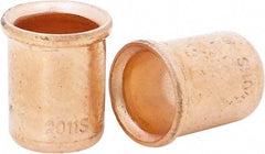 Ideal - 14 to 4 AWG Compatible, Noninsulated, Crimp-On Butt Splice Terminal - Copper - Industrial Tool & Supply