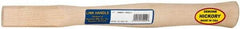 Made in USA - 14" Long Replacement Handle for Claw Hammers - 1-1/16" Eye Length x 9/16" Eye Width, Hickory, Material Grade Type A - Industrial Tool & Supply