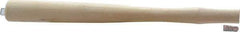 Made in USA - 12" Long Replacement Handle for Ball Pein, Machinist & Riveting Hammers - 3/4" Eye Length x 7/16" Eye Width, Hickory, Material Grade Type A - Industrial Tool & Supply
