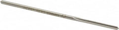 Made in USA - 0.123" Cobalt 4 Flute Dowel Pin Chucking Reamer - Industrial Tool & Supply