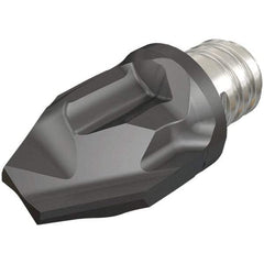 Iscar - MM HCF Grade IC908 Carbide Chamfer Milling Tip Insert - TiAlN Finish, 2 Flutes, 0.157" Cutting Diam, 0.197" Depth of Cut, 10mm Extension - Industrial Tool & Supply