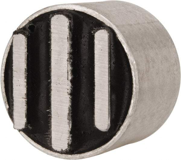 Mag-Mate - 1/4-2 Thread, 1" Diam, 3/4" High, 7.75 Lb Average Pull Force, Neodymium Rare Earth Pot Magnet - Aluminum Insulated - Industrial Tool & Supply