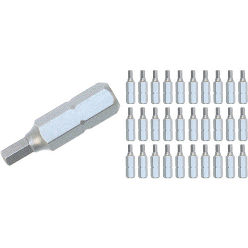 Hex Contractor Grade Insert Bit 4.0mm × 25mm (30 Piece Bulk Pack) - Industrial Tool & Supply