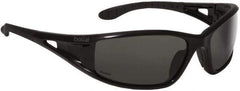 bolle SAFETY - Polarized Gray Lenses, Framed Safety Glasses - Scratch Resistant, Black Nylon Frame, Wrap Around - Industrial Tool & Supply