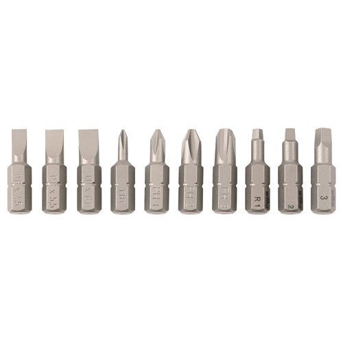 10PC SLOT/PHIL/TORX BIT SET - Industrial Tool & Supply