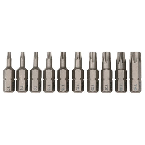 10PC TORX INSERT BIT SET - Industrial Tool & Supply