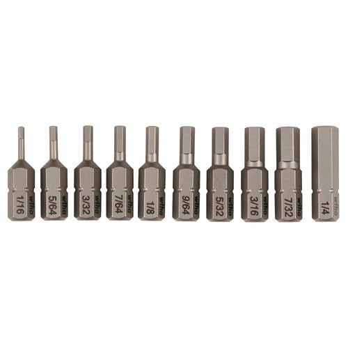 10PC HEX INSERT BIT SET - Industrial Tool & Supply