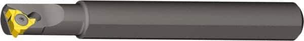 Vargus - Internal/External Thread, Right Hand Cut, 15mm Shank Width x 0.56" Shank Height Indexable Threading Toolholder - 100mm OAL, 2IR/2EL Insert Compatibility, OVR Toolholder, Series Miniature Round Shank - Industrial Tool & Supply