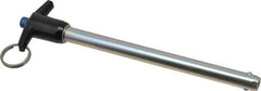 Gibraltar - 1/2" Diam, 6" Usable Length, T Handle, Quick Release Pin - Grade 4130 Steel, Zinc-Plated Finish - Industrial Tool & Supply